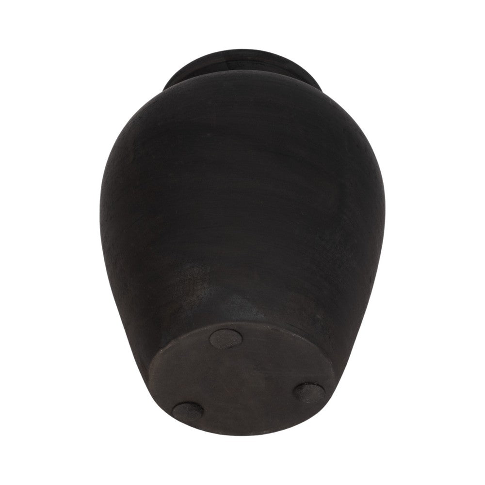 Handmade Pottery Decorative Jug | 10" | Traditional Black Terracotta