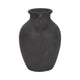 Decorative Amphora Vase w 2 Ear Handles | Black Terracotta | 13"