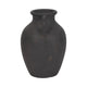 Decorative Amphora Vase w 2 Ear Handles | Black Terracotta | 13"