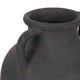Decorative Amphora Vase w 2 Ear Handles | Black Terracotta | 13"