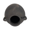 Decorative Amphora Vase w 2 Ear Handles | Black Terracotta | 13"