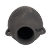Decorative Amphora Vase w 2 Ear Handles | Black Terracotta | 13"