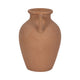 Antique Flower Vase w 2 Handles | Rustic Brown Terracotta | 13"