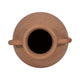 Antique Flower Vase w 2 Handles | Rustic Brown Terracotta | 13"