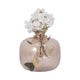 Glass Vase | 10" Metallic Butterfly Garland | Vintage Rose Gold