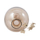 Glass Vase | 10" Metallic Butterfly Garland | Vintage Rose Gold