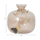 Glass Vase | 10" Metallic Butterfly Garland | Vintage Rose Gold