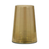 Decorative Vase | Tapered Cylinder Shape | Gold Luster Glass | 8"