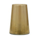 Decorative Vase | Tapered Cylinder Shape | Gold Luster Glass | 8"