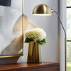 Decorative Vase | Tapered Cylinder Shape | Gold Luster Glass | 8"