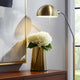 Decorative Vase | Tapered Cylinder Shape | Gold Luster Glass | 8"
