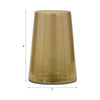 Decorative Vase | Tapered Cylinder Shape | Gold Luster Glass | 8"