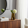 Decorative Vase | Tapered Cylinder Shape | Gold Luster Glass | 8"