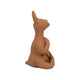 Artie Namaste Yoga Bunny | Meditative Pose | Natural Brown Terracotta 7"