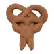Artie Namaste Yoga Bunny | Meditative Pose | Natural Brown Terracotta 7"