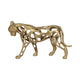 Decorative Lioness Sculpture | 14" Gold Aluminum Contemporary Design