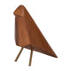 Decorative Standing Bird Figurine | 9" Abstract Brown Mango Wood & Metal