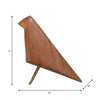 Decorative Standing Bird Figurine | 9" Abstract Brown Mango Wood & Metal