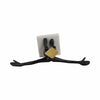 Open Arm Man Decorative Tabletop Sculpture | 13" Black | White Marble