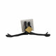 Open Arm Man Decorative Tabletop Sculpture | 13" Black | White Marble