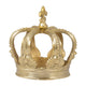 Swany Decorative Crown| Intricate Details | Gold Aluminum 7"