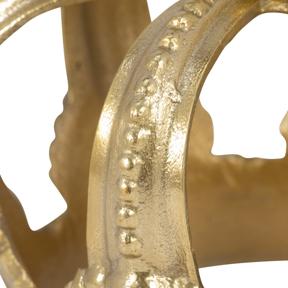 Swany Decorative Crown| Intricate Details | Gold Aluminum 7"