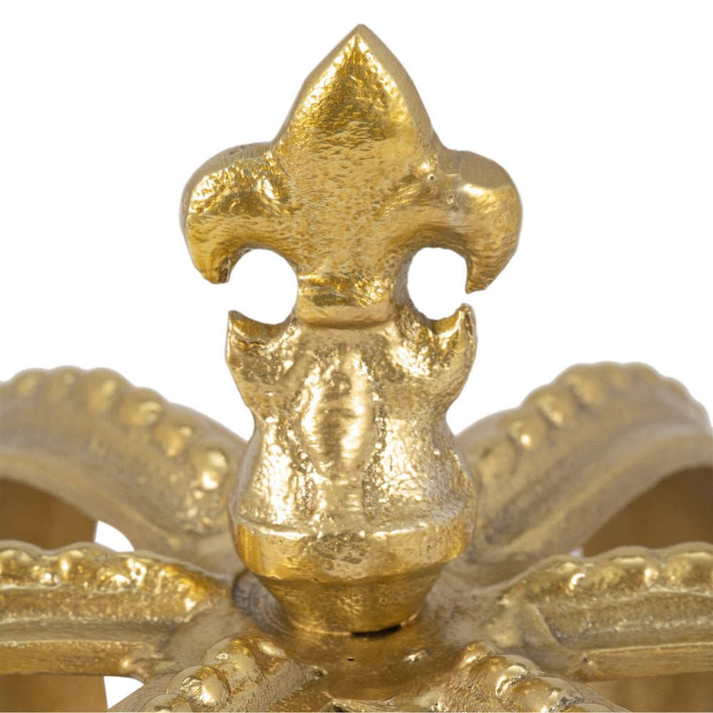 Swany Decorative Crown| Intricate Details | Gold Aluminum 7"