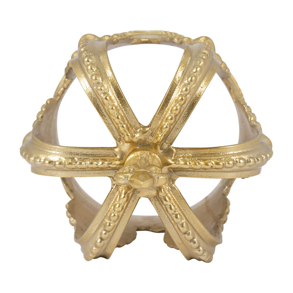 Swany Decorative Crown| Intricate Details | Gold Aluminum 7"
