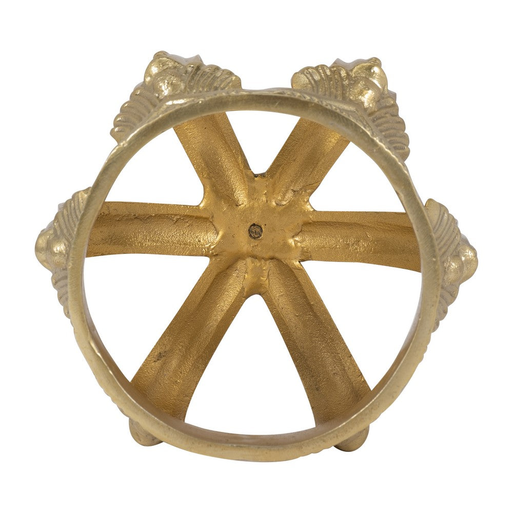Swany Decorative Crown| Intricate Details | Gold Aluminum 7"