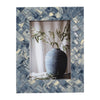 Elegant Photo Frame | Fits 5x7 Portrait | Woven Blue & Ivory Resin