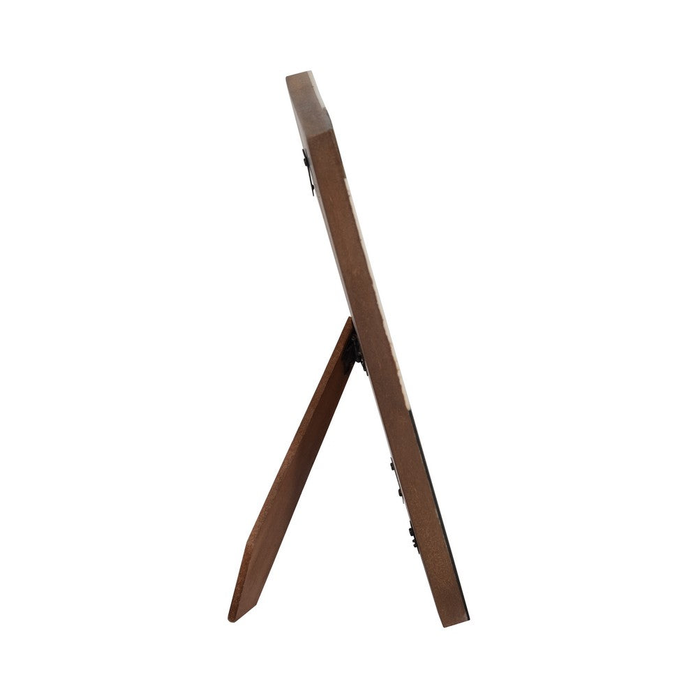 Loni Decorative 4x6 Photo Frame | Ivory Brown Geometric Motifs Resin