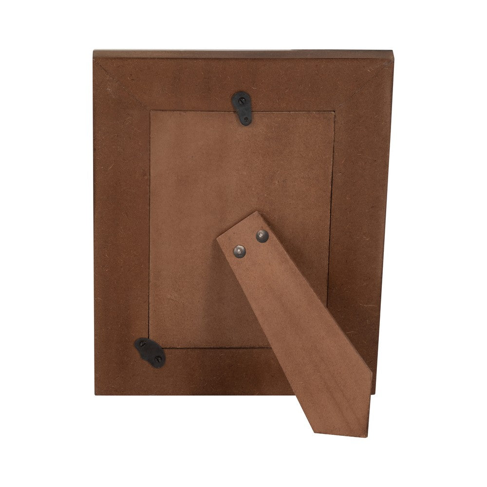 Loni Decorative 4x6 Photo Frame | Ivory Brown Geometric Motifs Resin