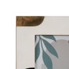 Loni Decorative 4x6 Photo Frame | Ivory Brown Geometric Motifs Resin