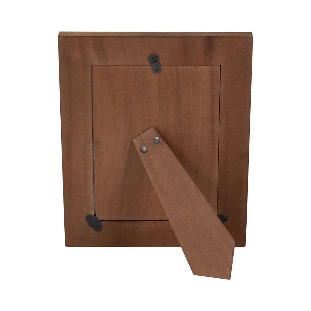 8 x 10 Decorative Framed Art Photo | Ivory Abstract Blocks | Wood & Resin SBH-18340-02