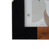 8 x 10 Decorative Framed Art Photo | Ivory Abstract Blocks | Wood & Resin