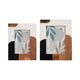 8 x 10 Decorative Framed Art Photo | Ivory Abstract Blocks | Wood & Resin