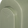 Decorative Bookends Set of 2 | Arch Pattern | Glossy Sage Green Ceramic