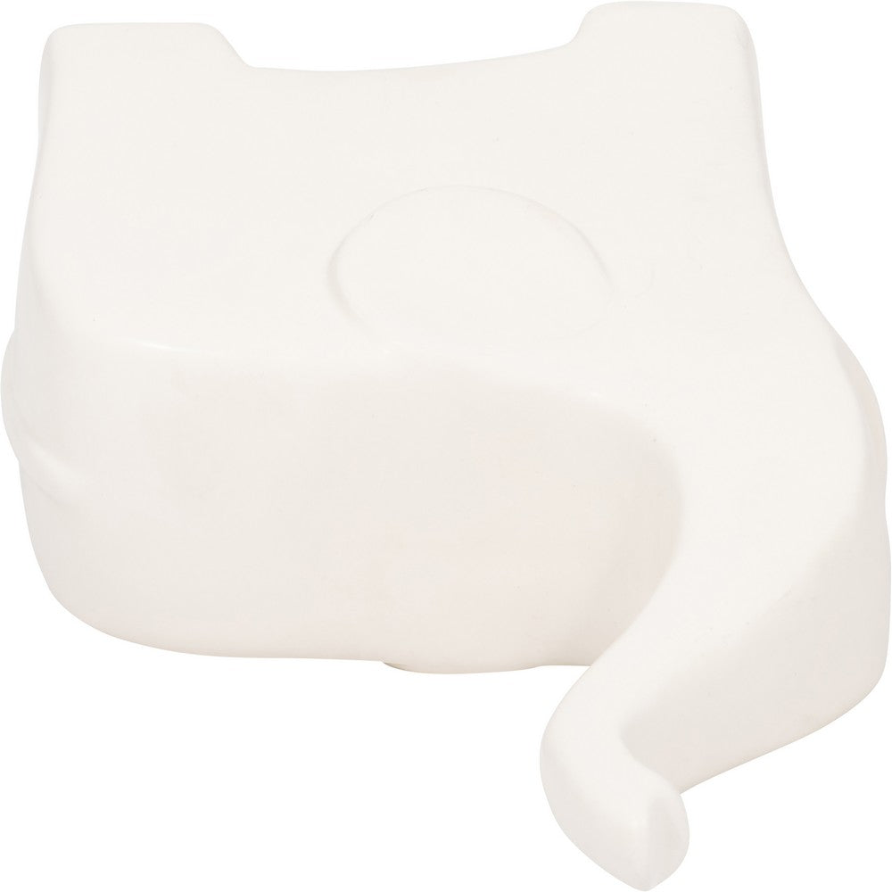 Elephant Tabletop Decor Sculpture with Tall Trunk | 7" Ivory Ceramic