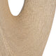 Decorative Flower Vase w Beaded Open Cutout | 19" | Champagne Gold