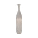 Decorative Flower Vase | Beaded Open Cut Out Ring | 19" Silver