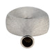 Decorative Flower Vase | Beaded Open Cut Out Ring | 19" Silver