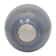 Decorative Vase | Cylindrical Vapor Glass | Handcrafted | Blue Glaze 14"
