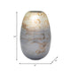 Decorative Vase | Cylindrical Vapor Glass | Handcrafted | Blue Glaze 14"