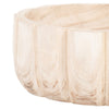 Paco Scallop Decorative Bowl | Fluted Edge | Natural Paulownia Wood 9"