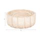 Paco Scallop Decorative Bowl | Fluted Edge | Natural Paulownia Wood 9"