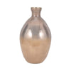 Decorative Accent Bulb Vase | Textured Glass | 18" Champagne Gold