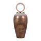 Decorative Vase w Resin Topper | Ombre Copper Tone Glass Body | 28"