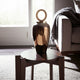 Decorative Vase w Resin Topper | Ombre Copper Tone Glass Body | 28"