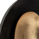 Luxury Votive Candle Holder | Round Shape | Gold Black Iron | Modern 12"