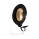 Luxury Votive Candle Holder | Round Shape | Gold Black Iron | Modern 12"